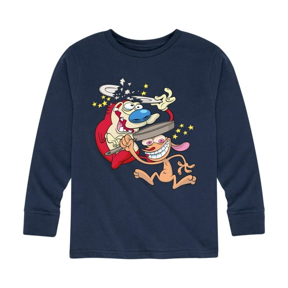 Ren & Stimpy - Smashing Time - Toddler And Youth Long Sleeve Graphic T-Shirt