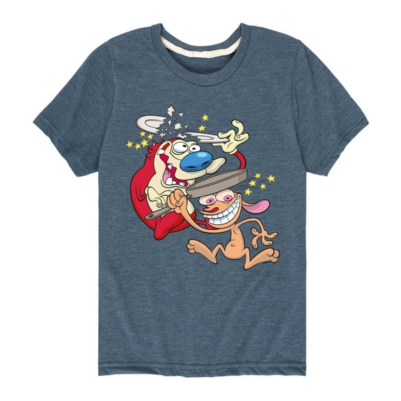 Ren & Stimpy - Smashing Time - Toddler And Youth Short Sleeve Graphic T-Shirt