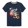 thumbnail image 1 of Ren & Stimpy - Smashing Time - Toddler And Youth Short Sleeve Graphic T-Shirt, 1 of 5