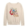 thumbnail image 1 of Ren & Stimpy - Smashing Time - Women's Lightweight French Terry Long Sleeve Shirt, 1 of 5