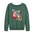 thumbnail image 1 of Ren & Stimpy - Smashing Time - Women's Lightweight French Terry Long Sleeve Shirt, 1 of 5