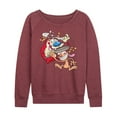 thumbnail image 1 of Ren & Stimpy - Smashing Time - Women's Lightweight French Terry Long Sleeve Shirt, 1 of 5