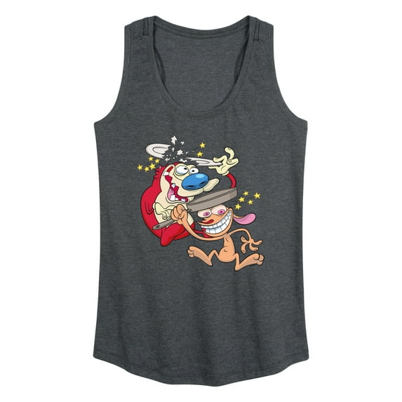 Ren & Stimpy - Smashing Time - Women's Racerback Tank Top