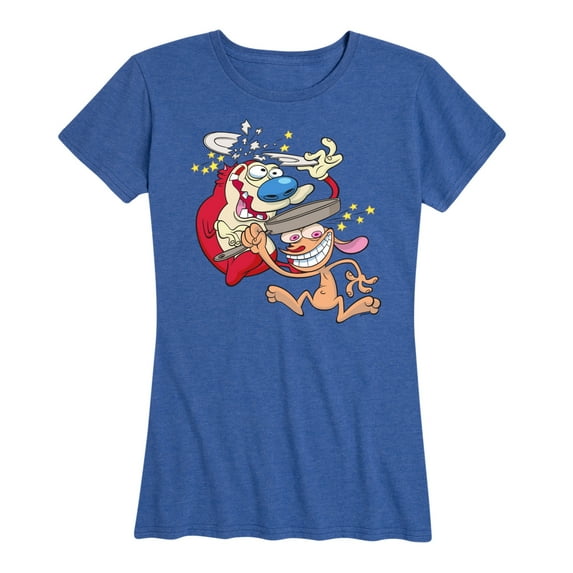Ren & Stimpy - Smashing Time - Women's Short Sleeve Graphic T-Shirt