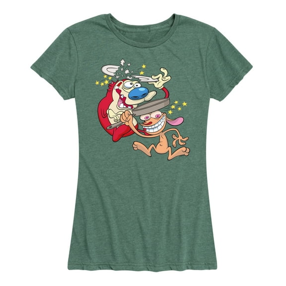Ren & Stimpy - Smashing Time - Women's Short Sleeve Graphic T-Shirt