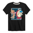 thumbnail image 1 of Ren & Stimpy - Friendly Laughter - Toddler And Youth Short Sleeve Graphic T-Shirt, 1 of 4