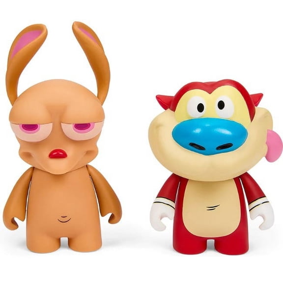 Kidrobot Ren and Stimpy 3 Vinyl 2-Pack
