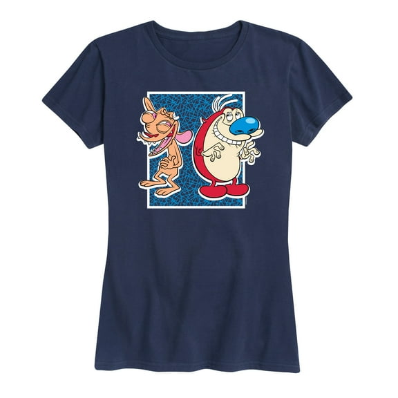 Ren & Stimpy - Friendly Laughter - Women's Short Sleeve Graphic T-Shirt