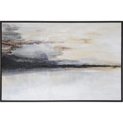 Ren Wil OL1890 Warran 60" X 40" Framed Abstract Painting - Black