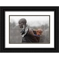 thumbnail image 1 of Ren, Yuzheng 18x14 Black Ornate Wood Framed with Double Matting Museum Art Print Titled - Maasai Mother And Son, 1 of 4