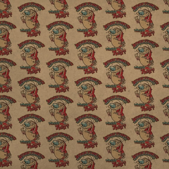 Ren and Stimpy Adulting What's That? Premium Kraft Roll Gift Wrap Wrapping Paper