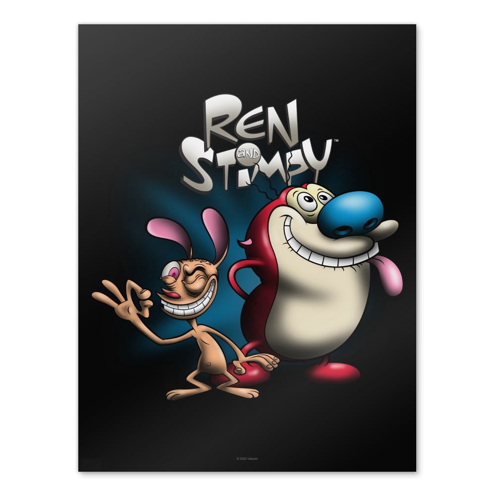 Ren Signboard Ren and Stimpy Airbrush Home Business Office Sign - Walmart.com