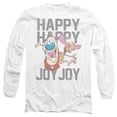 thumbnail image 1 of Ren and Stimpy Happy Happy Joy Joy Unisex Adult Long-Sleeve T Shirt, 1 of 2