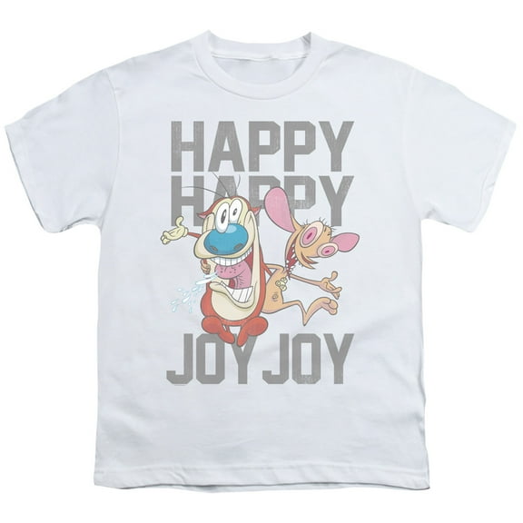 Ren and Stimpy Happy Happy Joy Joy Unisex Youth T Shirt