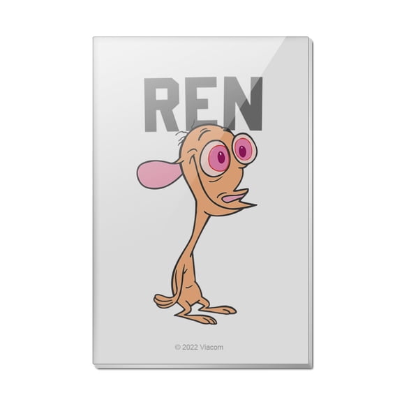Ren and Stimpy Show Collegiate Ren Rectangle Acrylic Fridge Refrigerator Magnet