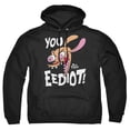thumbnail image 1 of Ren and Stimpy You Eediot! Unisex Adult Pull-Over Hoodie, 1 of 5