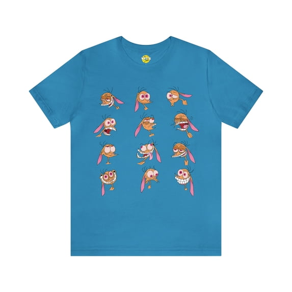 Ren's Expressions - Ren Hoek Faces Short Sleeve T-Shirt - Ren and Stimpy
