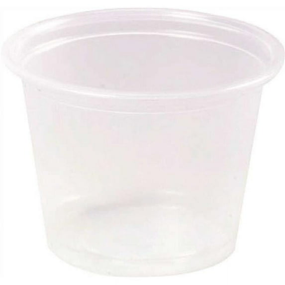 Ren09031 Plastic Portion Cups Clear 1 Oz. 5 000 Per Case