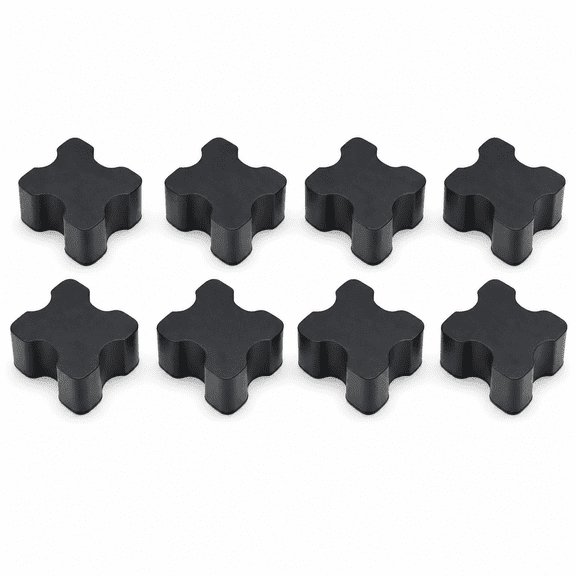 RenBin 8PCS Rubber Coil Spring Spacers, Heavy Duty Front Coil Spring Booster Kit for 1" to 1.5" Lift, Universal Suspension Lift Blocks for Cars, Trucks, and SUVs