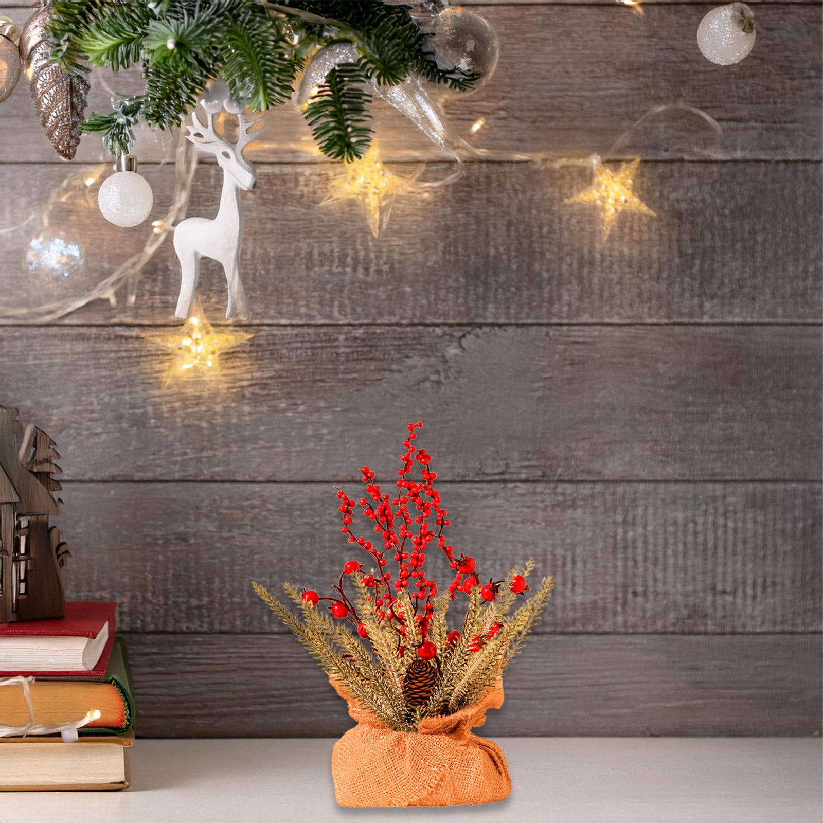 RenXiang Christmas Decorations Mini Christmas Tree Border Christmas