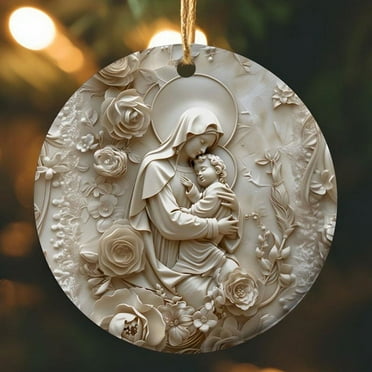RenXiang Christmas Nativity Ornaments Clearance Christmas Holiday Ambiance Nativity Decorative Hanging Decoration 2D Hanging Decoration