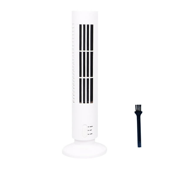 RenXiang Fans on Sale Clearance Tower Fans for Home Bedroom Tower Fan Desktop Charging Leafless Fan USB Mini Portable Conditioning Fan