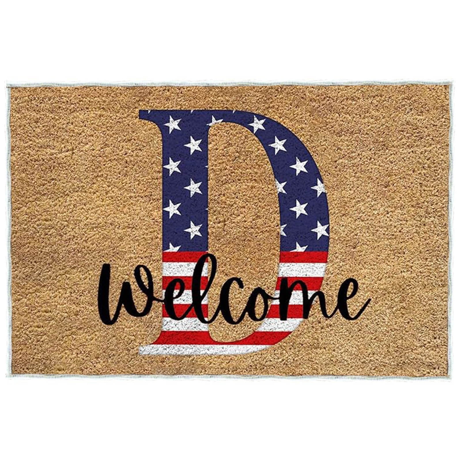RenXiang Memorial Day Doormat Indoor Outdoor Rug, 4th of July USA ...