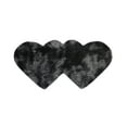 thumbnail image 1 of RenXiang Valentines Day Heart Rug Double Heart Shaped Rug Decorative Non Slip Machine Washable Washable Rug Carpet Mats for Home Living Room Balcony Sofa Floor Bedroom 40 x 20 Inch Black, 1 of 6