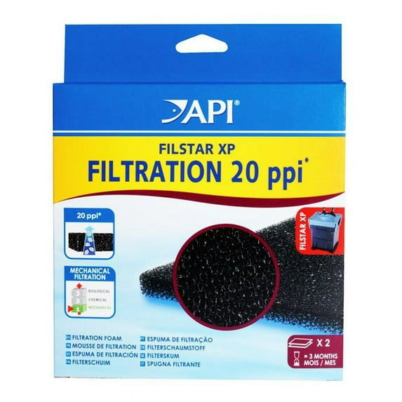 Rena Filstar Foam 20 [Aquarium, Filter Pads] 20 PPI Foam Pads (2 Pack)