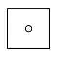 thumbnail image 1 of Rena Tabs / Wafer Seals, 13/16" Square (Center Hole), Translucent Paper, for UT-361, T350, Box of 25,000 (fanfolded), 1 of 1