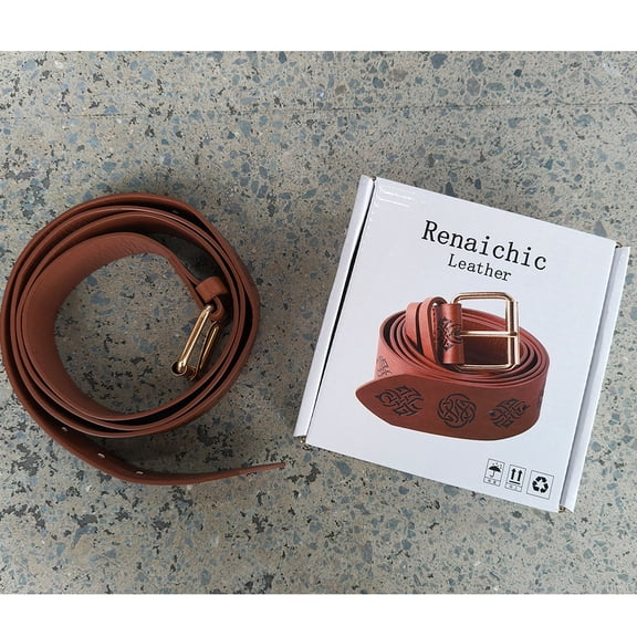 Renaichic Medieval Leather Belt: Renaissance Accessory for Pirates and Vikings Waist Belts
