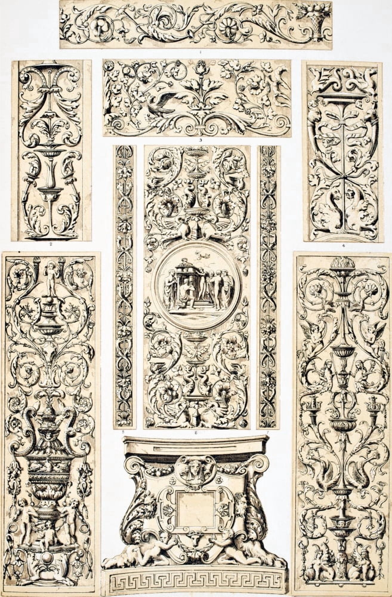 Renaissance No 3 Plate Lxxvi From The Grammar Of Ornament By Owen Jones Published By Day & Son London 1865 Canvas Art - Ken Welsh Design Pics (11 x 18)