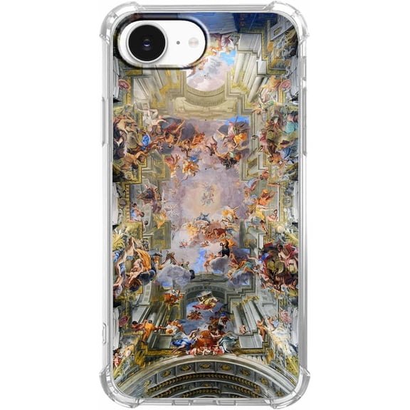 Renaissance Art Case for iPhone 16e/17e, Aesthetic Europe Painting, Unique Soft TPU Bumper Case Compatible with iPhone 16e/17e