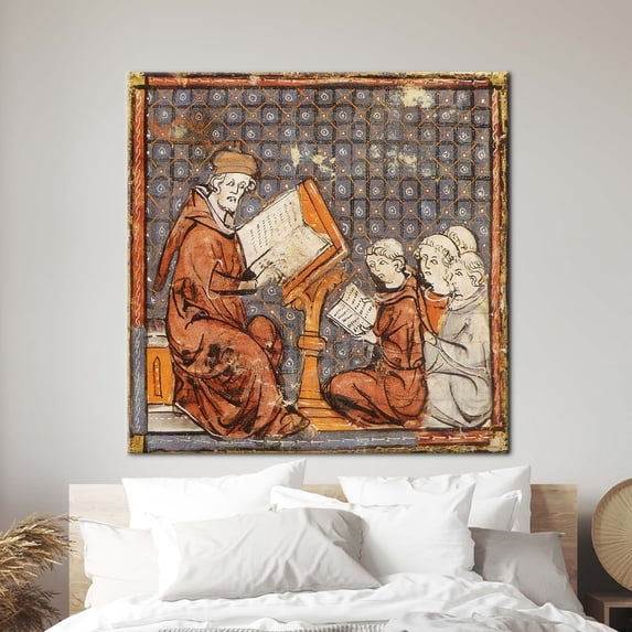 Renaissance Artwork, Education in the Middle Ages Artwork, Reproduction Artwork, Education in the Middle Ages, Canvas Wall Decor - Rolled Canvas