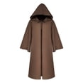 thumbnail image 1 of Renaissance Cloak with Hood Men Women, Medieval Vintage Cape Halloween Costume Cosplay Wizard Witch Cloak, 1 of 9