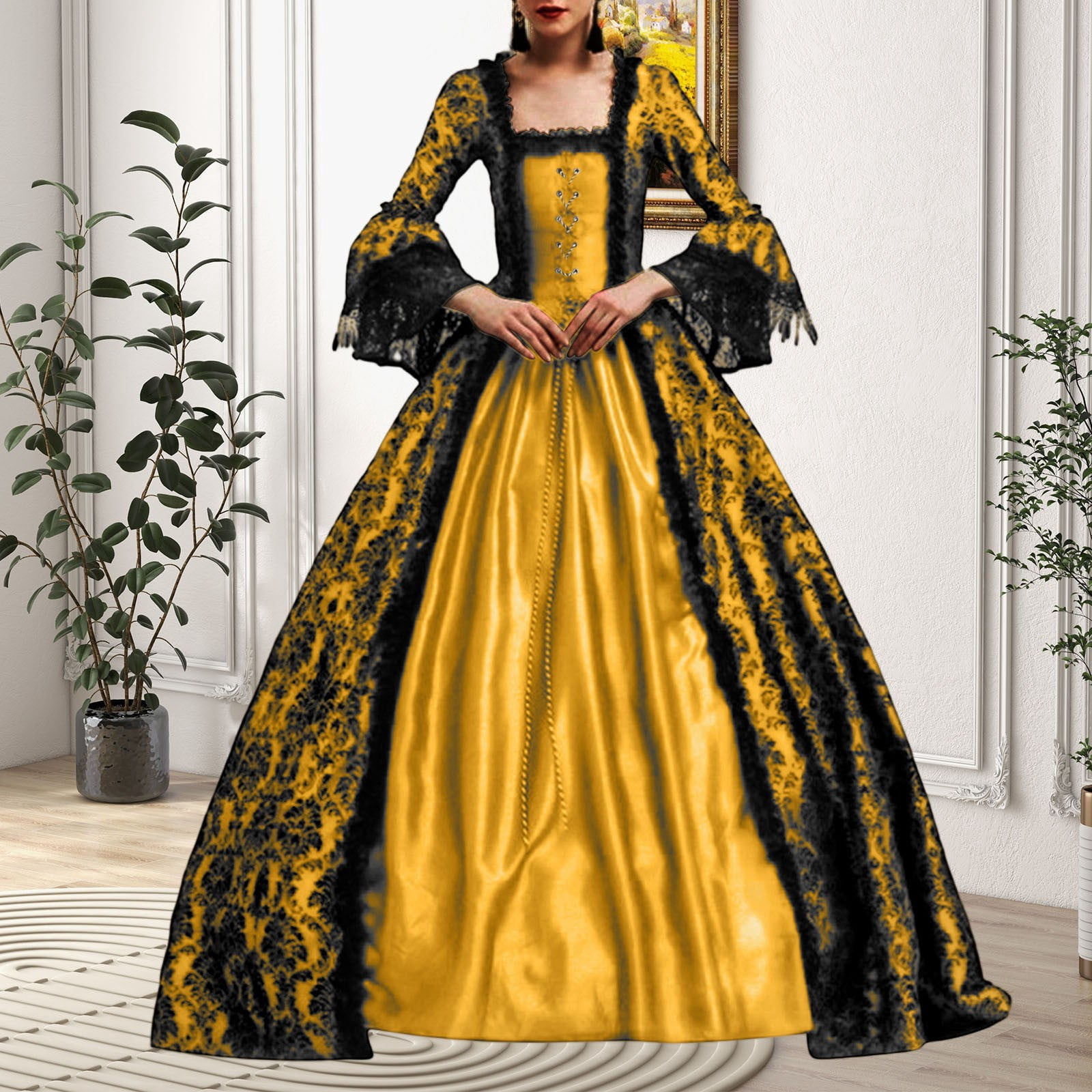 silk renaissance dress La Large lacing overdress Renaissance Women, Lace Dress for