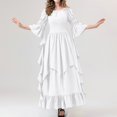 thumbnail image 1 of Renaissance Costume Women, Renaissance Dress, Medieval Dress for Women, Fairy Dress, Victorian Dress Renaissance Costume Women Gothic Witch Dress Medieval Wedding Dress, White L, 1 of 7