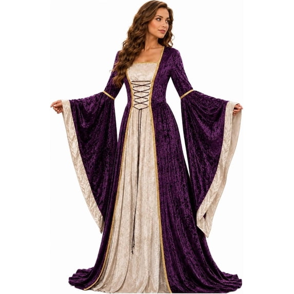 Renaissance Costumes for Women Dress, Medieval Costume Womens Halloween Dress for Renaissance Festivals and Fairs
