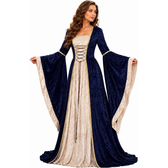 Renaissance Costumes for Women Dress, Medieval Costume Womens Halloween Dress for Renaissance Festivals and Fairs