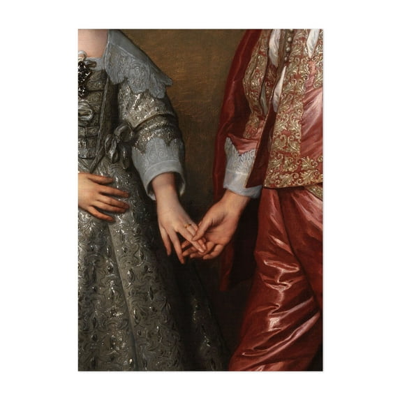 Renaissance Detail Of Lovers - Photography Victorian Vintage Fashion Unframed Wall Art Print 24 x 32 inches