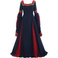 thumbnail image 1 of Women Medieval Victorian Dresses Pirate Skirt Renaissance Fairy Elf Dress, 1 of 8