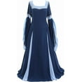thumbnail image 1 of Renaissance Dress Women Medieval Victorian Dresses Pirate Skirt Renaissance Fairy Elf Dress, 1 of 7