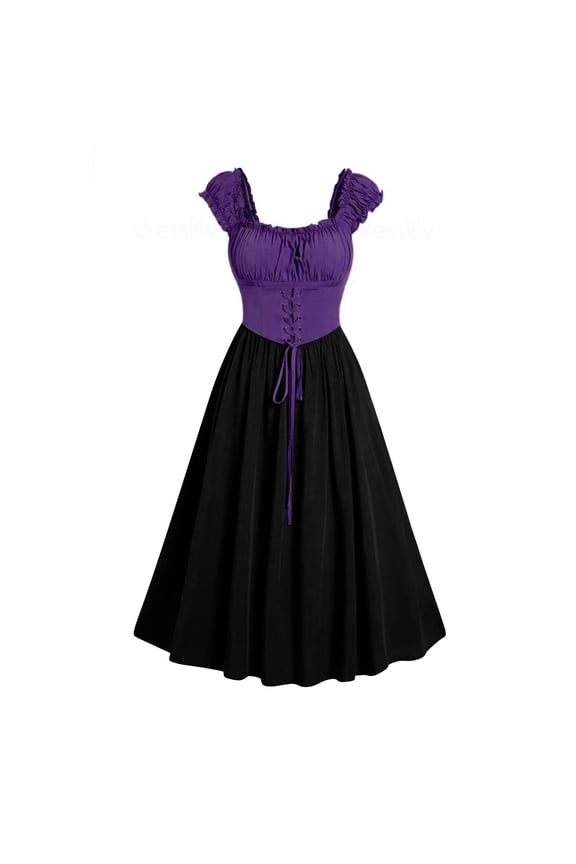 Renaissance Dress Women Victorian Medieval Costume Empire Waist Irish Regency Dress Retro Ren Faire Costume