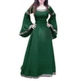 thumbnail image 1 of Renaissance Dresses for Women Medieval Costume Retro Flare Sleeve Cosplay Costumes Vintage formal Maxi Dresses, 1 of 5
