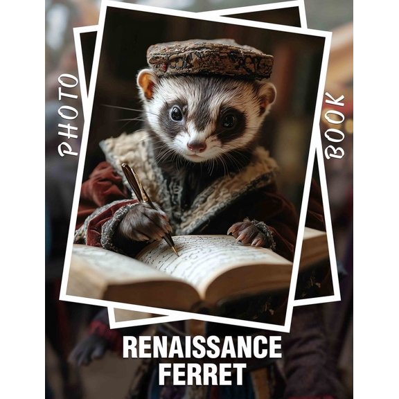 Renaissance Ferret Photo Book: 40 Captivating Images Of Ferrets Depicting The Charm And Grace Of This Playful Pet, (Paperback)