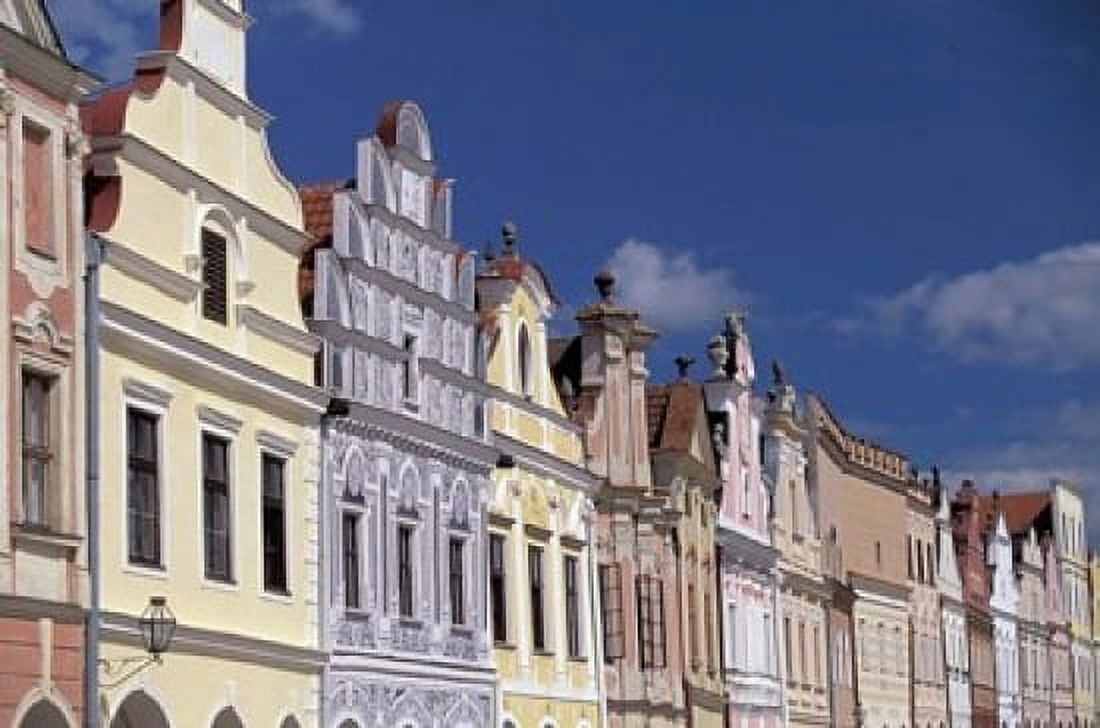 Renaissance Houses of Telc Canvas Art - Walter Bibikow DanitaDelimont (36 x 24)