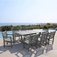 thumbnail image 1 of Renaissance Outdoor 9-piece Hand-scraped Wood Patio Dining Set with Extension Table, 1 of 2