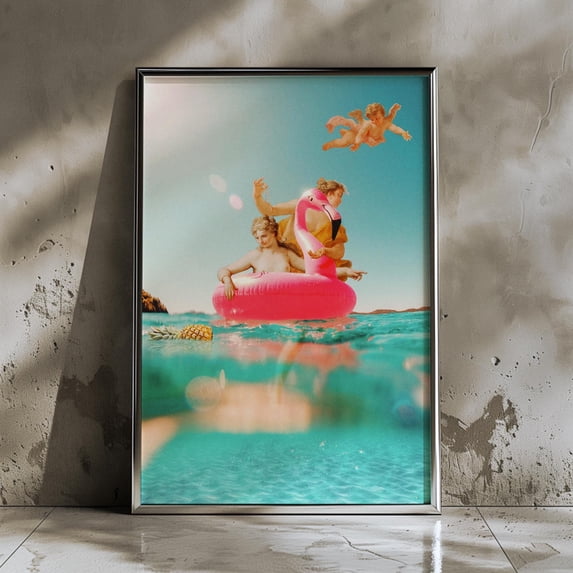 Renaissance Pool Party Art Print