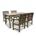 thumbnail image 1 of Vifah Renaissance Outdoor 4-piece Hand-scraped Wood Patio Dining Set W 5-' Bench, 1 of 6