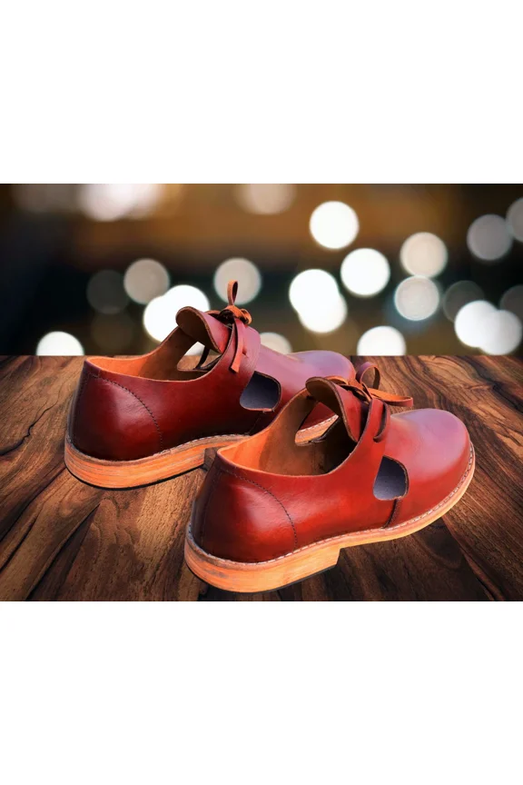 Renaissance Shoes Leather Medieval Larp Shoes SCA LARP